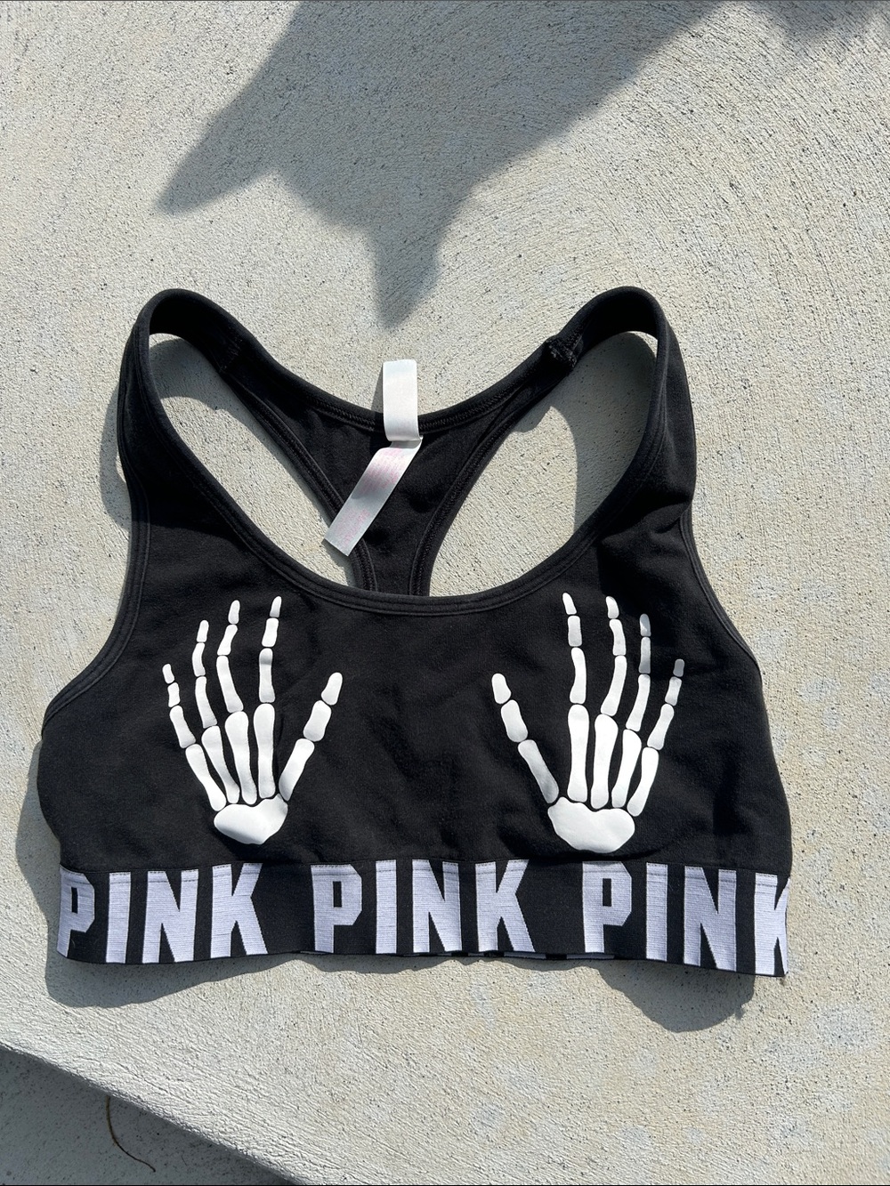 VS PINK RARE Skeleton Halloween Sports Bra S 🎃